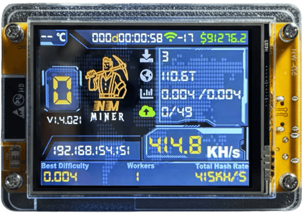 Monobloq mining device